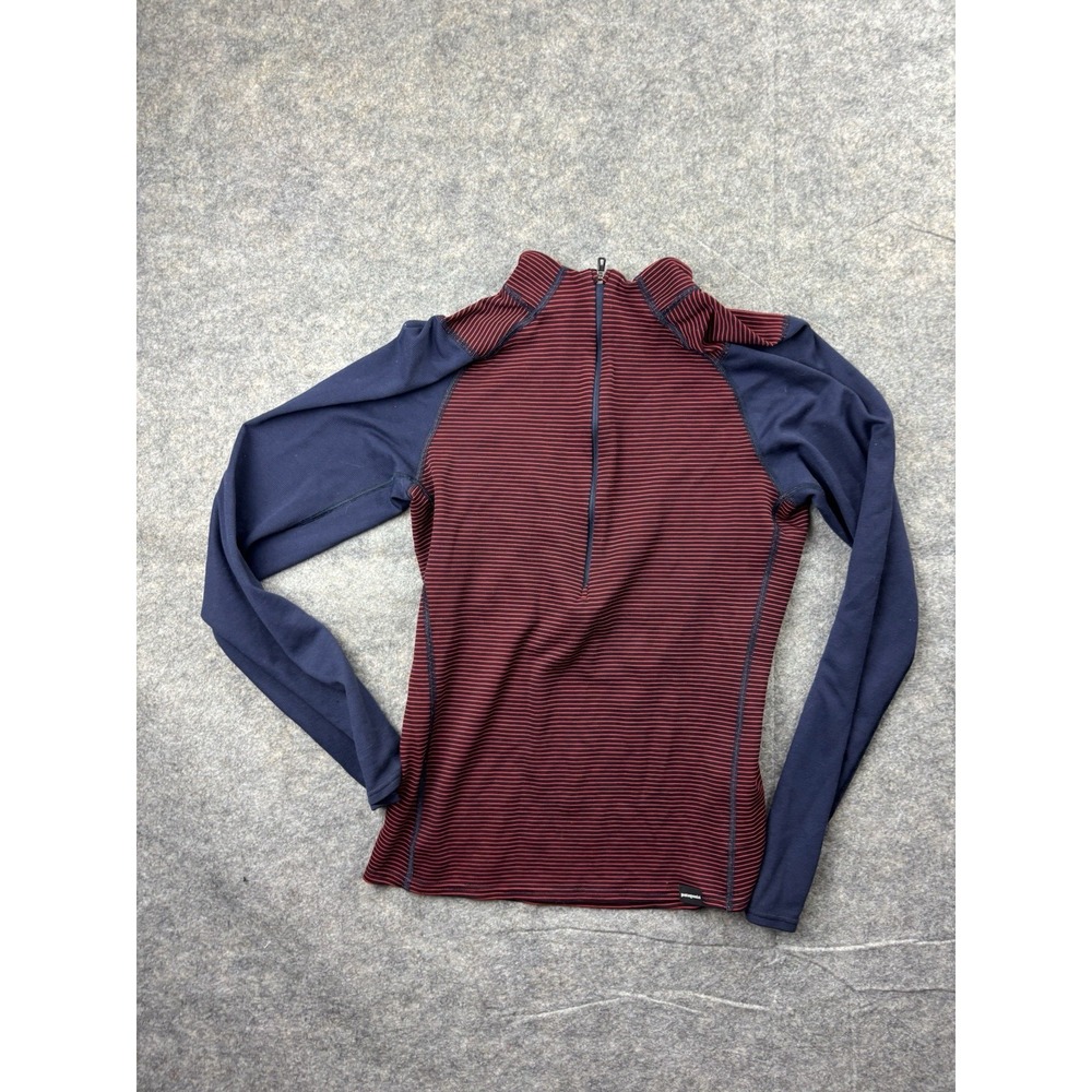 Patagonia Capilene 2 Lightweight Polartec 1/4 Zip Base Layer Mens Small Striped